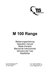 TLS Range M 100 Manual De Instrucciones