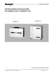 Swegon COMPACT UNIT Instrucciones De Instalación