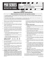 Schumacher Electric PRO Serie Manual Del Usuario