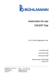 BÜHLMANN B-CALEX-C50 Instrucciones De Uso