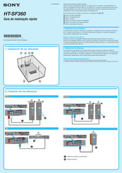 Sony HT-SF360 Guía De Instalación Rápida