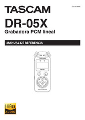 Tascam DR-05X Manual De Referencia