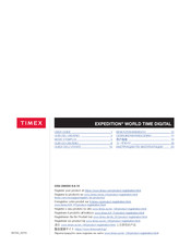 Timex EXPEDITION WORLD TIME DIGITAL Guía Del Usario