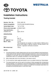 Westfalia PZ401-J0551-00 Instrucciones De Instalación