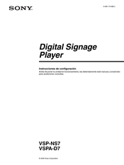 Sony VSPA-D7 Instrucciones De Configuración