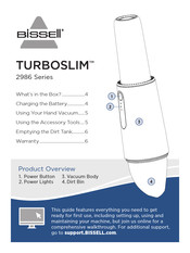 Bissell TURBOSLIM 2986 Serie Instrucciones