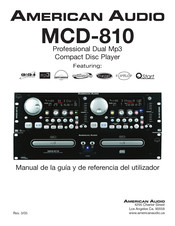 American Audio MCD-810 Manual De La Guía Y De Referencia Del Utilizador