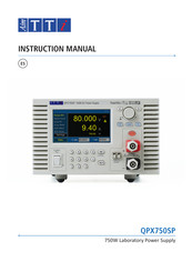 Aim TTi QPX750SP Manual De Instrucciones