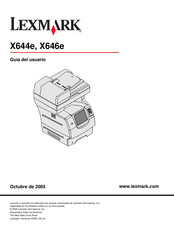 Lexmark X644e Guia Del Usuario