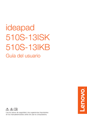 Lenovo ideapad 510S-13ISK Guia Del Usuario