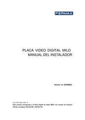 Fermax MILO Manual Del Instalador