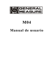 General Measure M04 Manual Del Usuario