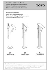 Toto GR TBG02306U Manual De Instalación Y Del Propietario