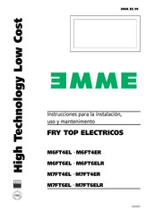 EMME M6FT4ER Instrucciones Para La Instalación, Uso Y Mantenimento