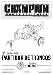 Champion Power Equipment 92302 Manual Del Propietário