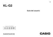 Casio KL-G2 Guia Del Usuario