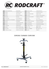 RODCRAFT GHN1000 Manual