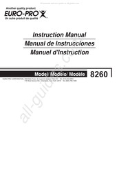 EURO-PRO 8260 Manual De Instrucciones