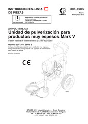 Graco Mark V B Serie Instrucciones - Lista De Piezas