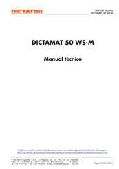 Dictator DICTAMAT 50 WS-M Manual Tecnico