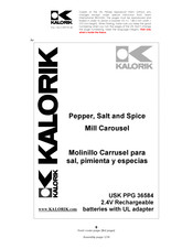 Kalorik PPG 36584 Manual De Instrucciones