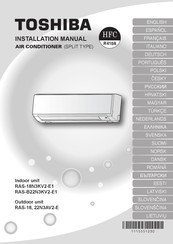 Toshiba RAS-18 SKVR Serie Instrucciones De Instalación