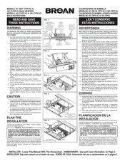 Broan 161 Instrucciones