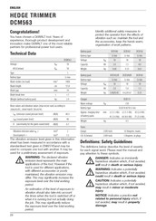 DeWalt DCM563 Manual De Instrucciones