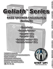 SWR Sound Goliath 4O Instrucciones De Funcionamiento