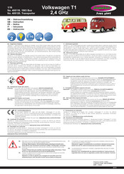 Jamara Volkswagen T1 405119 Instrucción