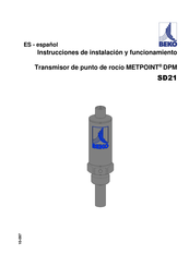 Beko METPOINT DPM SD21 Instrucciones De Instalación Y Funcionamiento