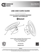 Commercial Electric 53191101 Manual De Uso Y Cuidado