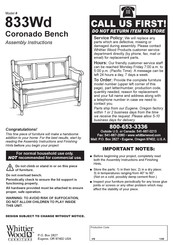 Whittier Wood Furniture 833Wd Coronado Instrucciones Para Armar