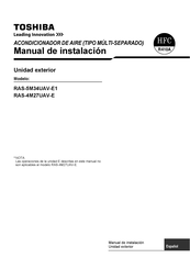 Toshiba RAS-4M27UAV-E Manual De Instalación