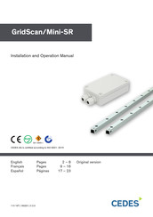 Cedes GridScan Mini-SR Manual De Instalación Y Funcionamiento