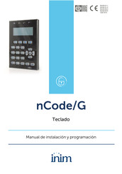 INIM Electronics nCode/G Manual De Instalación Y Programación