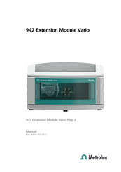 Metrohm 942 Extension Module Vario Prep 2 Manual