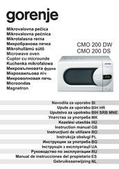 Gorenje CMO 200 DW Manual De Instrucciones Del Propietario