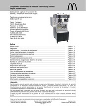 McDonald's Taylor C602 Manual De Instrucciones