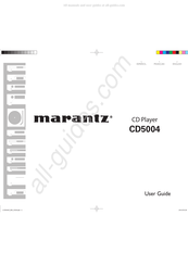 Marantz CD5004 Manual Del Usuario