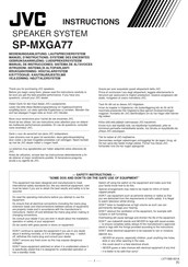 Jvc SP-MXGA77 Manual De Instrucciones