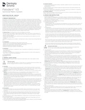 Dentsply Sirona Palodent V3 Instrucciones De Uso