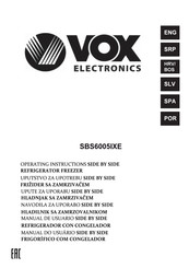 VOX electronics SBS6005IXE Manual De Usuario
