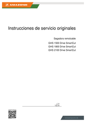 Amazone GHS 1800 Drive SmartCut Instrucciones De Servicio Originales