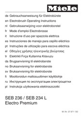 Miele SEB 234 L Electro Premium Instrucciones De Manejo