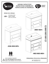 South Shore 10231 Instrucciones De Ensamblaje