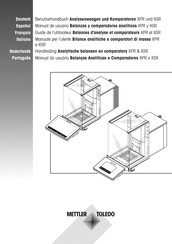 Mettler Toledo XSR Serie Manual De Usuario