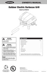 Uniflame EBT801W El Manual Del Propietario