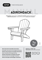 Keter ADIRONDACK Manual Del Usuario