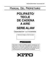 KITO AW005R Manual Del Propietário